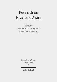 Book Cover for Research on Israel and Aram by Aren M Maeir, Angelika Berlejung