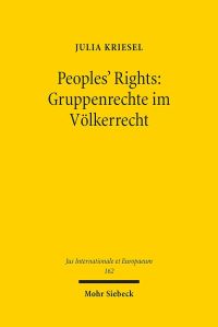 Book Cover for Peoples' Rights: Gruppenrechte Im Volkerrecht by Julia Kriesel