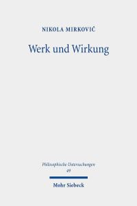 Book Cover for Werk Und Wirkung by Nikola Mirkovic