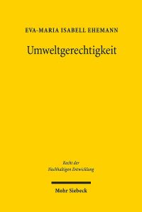Book Cover for Umweltgerechtigkeit by EvaMaria Isabell Ehemann