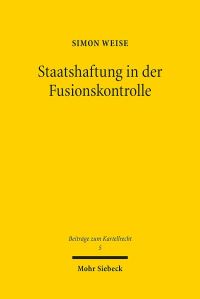 Book Cover for Staatshaftung in Der Fusionskontrolle by Simon Weise