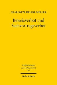 Book Cover for Beweisverbot Und Sachvortragsverbot by Charlotte Helene Muller