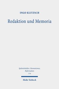 Book Cover for Redaktion Und Memoria by Ingo Klitzsch