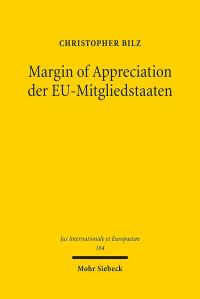 Book Cover for Margin of Appreciation Der EU-Mitgliedstaaten by Christopher Bilz