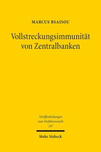 Book Cover for Vollstreckungsimmunitat Von Zentralbanken by Marcus Bsaisou