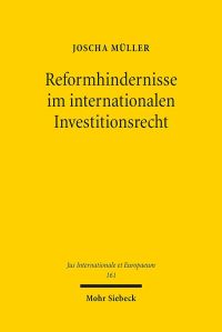 Book Cover for Reformhindernisse Im Internationalen Investitionsrecht by Joscha Muller