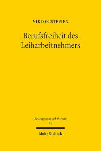 Book Cover for Berufsfreiheit Des Leiharbeitnehmers by Viktor Stepien