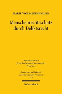 Book Cover for Menschenrechtsschutz Durch Deliktsrecht by Marie von Falkenhausen