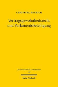 Book Cover for Vertragsgewohnheitsrecht Und Parlamentsbeteiligung by Christina Henrich