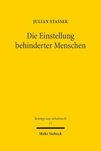 Book Cover for Die Einstellung Behinderter Menschen by Julian Stassek