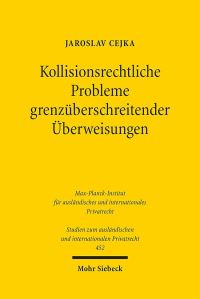 Book Cover for Kollisionsrechtliche Probleme Grenzuberschreitender Uberweisungen by Jaroslav Cejka