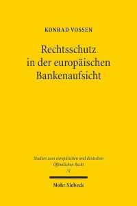 Book Cover for Rechtsschutz in Der Europaischen Bankenaufsicht by Konrad Vossen