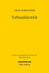 Book Cover for Verbundidentitat by Anita Schnettger