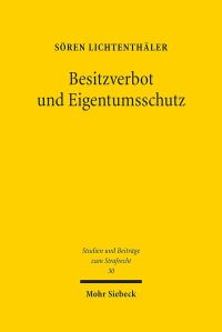 Book Cover for Besitzverbot Und Eigentumsschutz by Soren Lichtenthaler