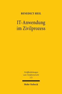 Book Cover for IT-Anwendung Im Zivilprozess by Benedict Heil