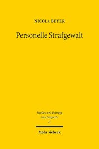 Book Cover for Personelle Strafgewalt by Nicola Beyer