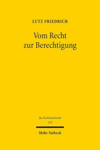 Book Cover for Vom Recht Zur Berechtigung by Lutz Friedrich