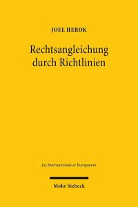Book Cover for Rechtsangleichung Durch Richtlinien by Joel Herok