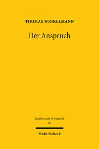 Book Cover for Der Anspruch by Thomas Winkelmann