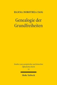 Book Cover for Genealogie Der Grundfreiheiten by Hanna Dorothea Faig