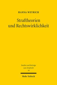 Book Cover for Straftheorien Und Rechtswirklichkeit by Hanna Weyrich