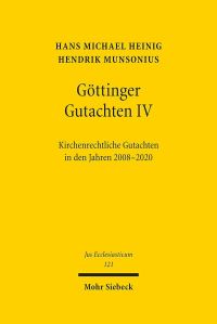Book Cover for Gottinger Gutachten IV by Hendrik Munsonius, Hans Michael Heinig