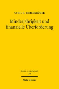 Book Cover for Minderjahrigkeit Und Finanzielle Uberforderung by Cyril H Hergenroder