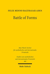 Book Cover for Battle of Forms by Felix Menno Balthasar Aden
