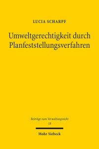 Book Cover for Umweltgerechtigkeit Durch Planfeststellungsverfahren by Lucia Scharpf