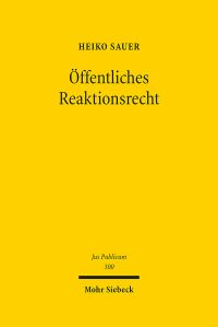 Book Cover for Offentliches Reaktionsrecht by Heiko Sauer
