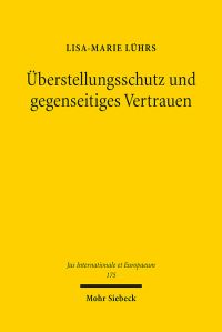 Book Cover for Uberstellungsschutz Und Gegenseitiges Vertrauen by LisaMarie Luhrs