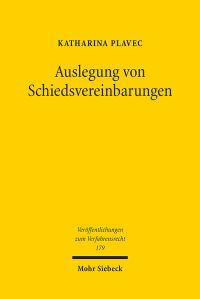 Book Cover for Auslegung Von Schiedsvereinbarungen by Katharina Plavec