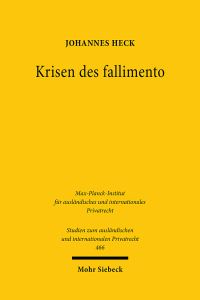 Book Cover for Krisen Des Fallimento by Johannes Heck
