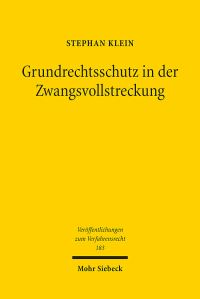 Book Cover for Grundrechtsschutz in Der Zwangsvollstreckung by Stephan Klein