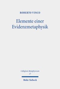 Book Cover for Elemente Einer Evidenzmetaphysik by Roberto Vinco