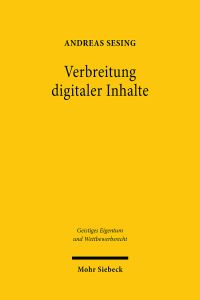 Book Cover for Verbreitung Digitaler Inhalte by Andreas Sesing