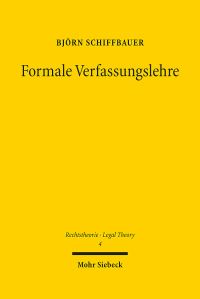 Book Cover for Formale Verfassungslehre by Bjorn Schiffbauer
