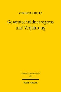Book Cover for Gesamtschuldnerregress Und Verjährung by Christian Dietz
