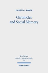 Book Cover for Chronicles and Social Memory by Doren G Snoek
