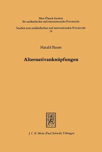 Book Cover for Alternativanknupfungen by Harald Baum