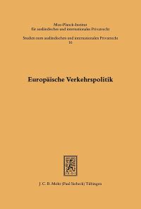 Book Cover for Europaische Verkehrspolitik by Prodromos Dagtoglou, Jurgen Basedow, Gerd Aberle