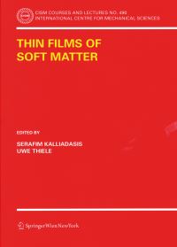 Book Cover for Thin Films of Soft Matter by S Kalliadasis, Uwe Thiele