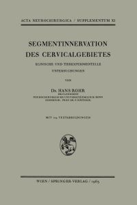 Book Cover for Segmentinnervation Des Cervicalgebietes by H. Rohr