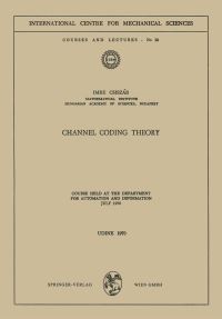 Book Cover for Channel Coding Theory by I Csiszar