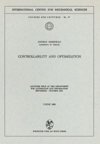 Book Cover for Controllability and Optimization by Angelo Marzollo