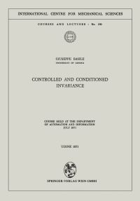Book Cover for Controlled and Conditioned Invariance by Giuseppe Basile