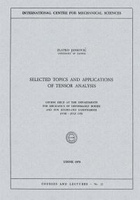 Book Cover for Selected Topics and Applications of Tensor Analysis by Zlatko Jankovic