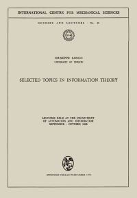 Book Cover for Selected Topics in Information Theory by G Longo