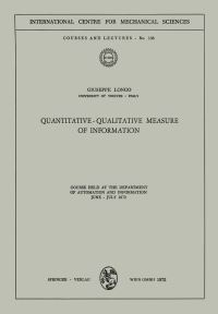 Book Cover for Quantitative-Qualitative Measure of Information by Guiseppe Longo