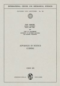 Book Cover for Advances in Source Coding by Toby Berger, Lee D Davisson